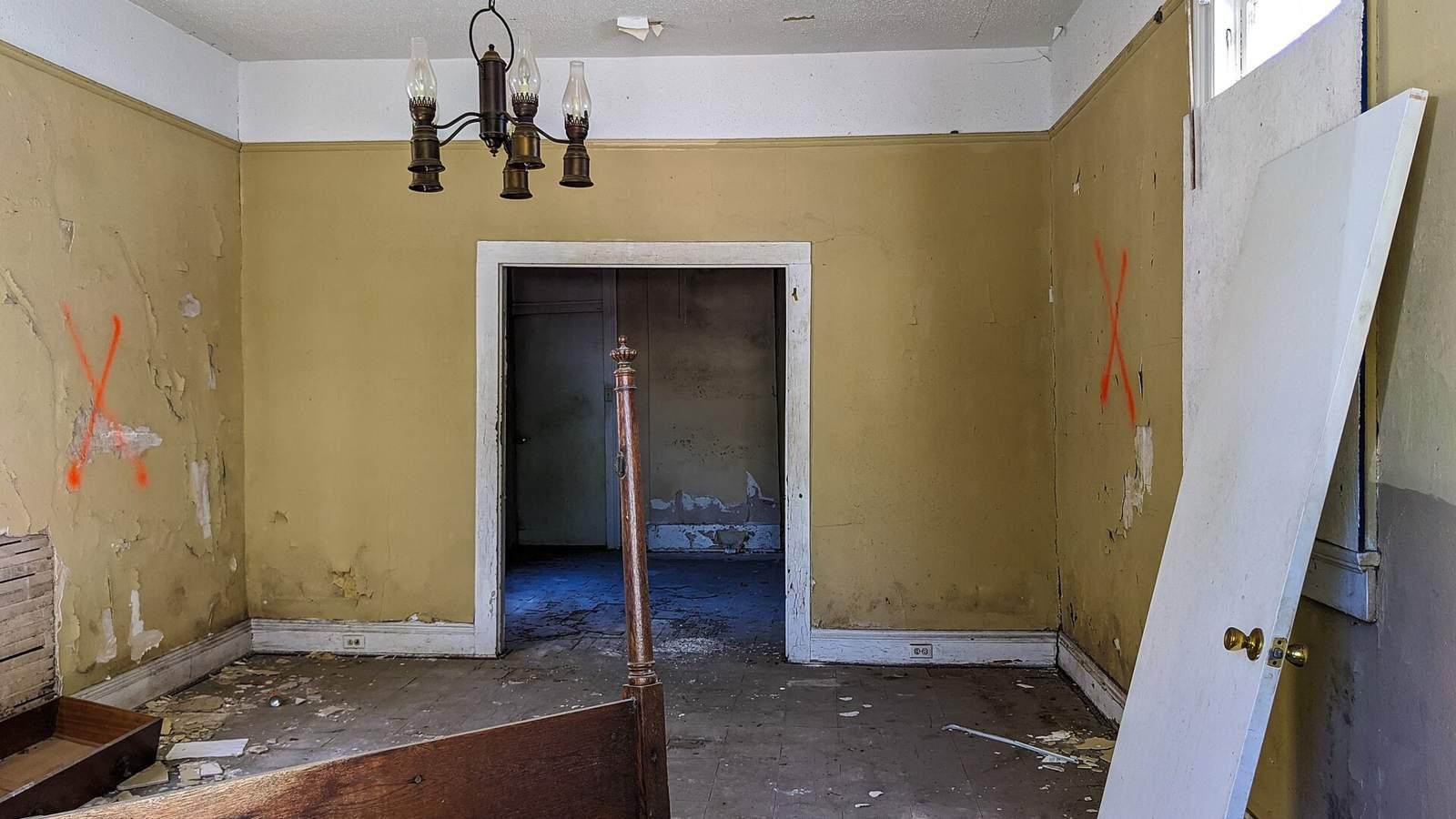 Intérieur d'une maison en cours de rénovation à La Nouvelle-Orléans, photographié en avril 2020